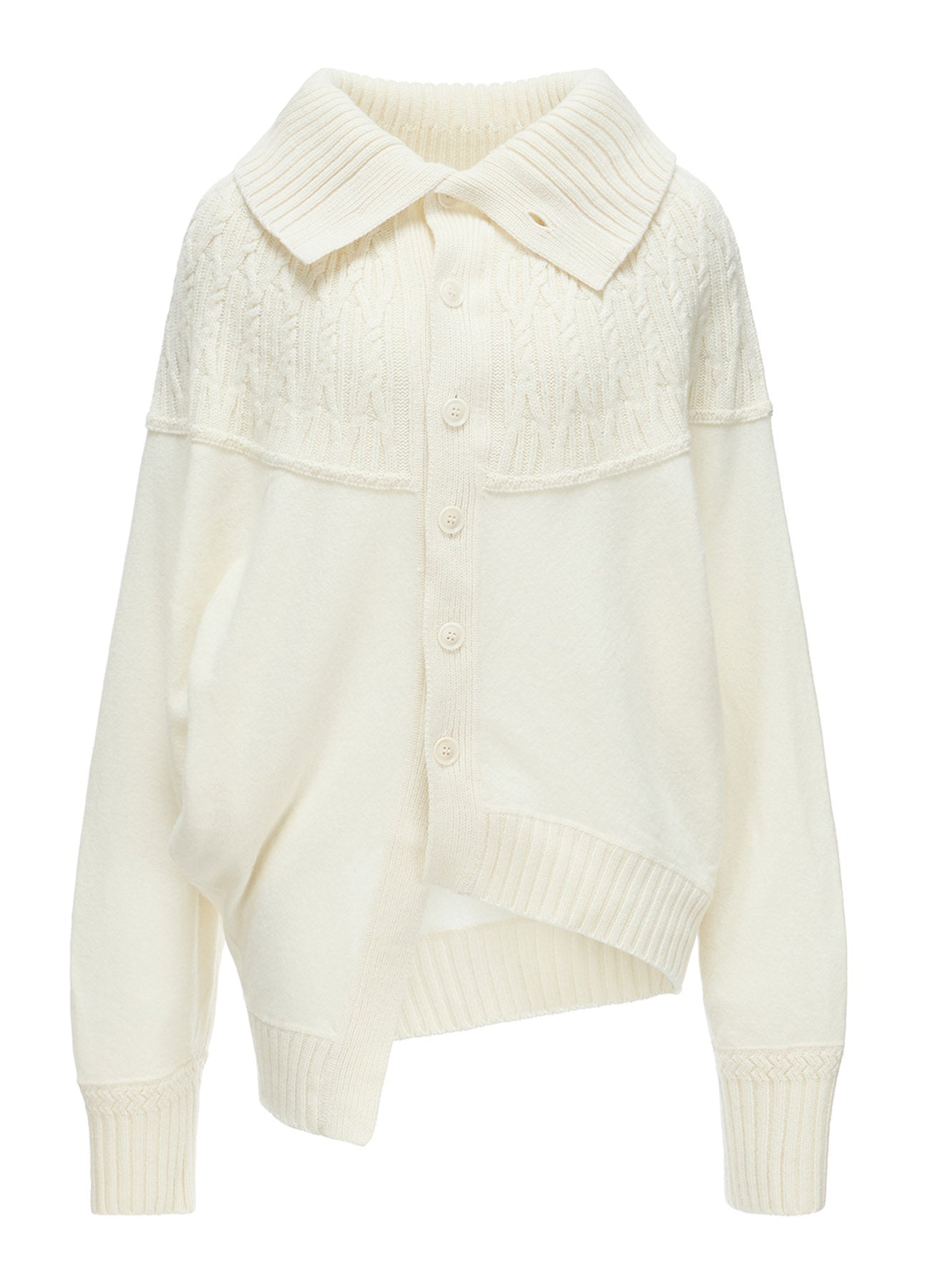 ROUND YOKE ARRANGED CARDIGAN – THE SHOP YOHJI YAMAMOTO