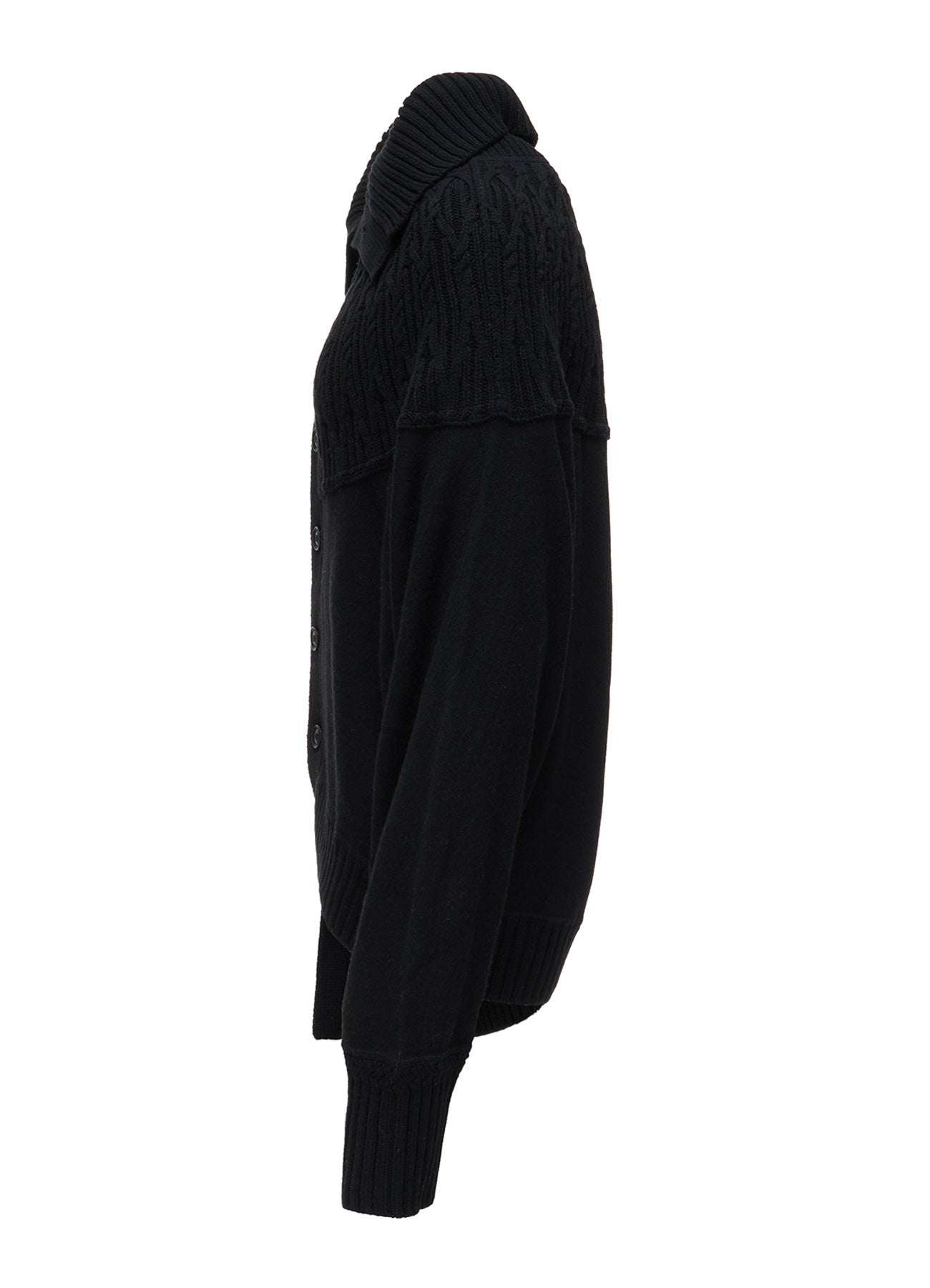 ROUND YOKE ARRANGED CARDIGAN – THE SHOP YOHJI YAMAMOTO