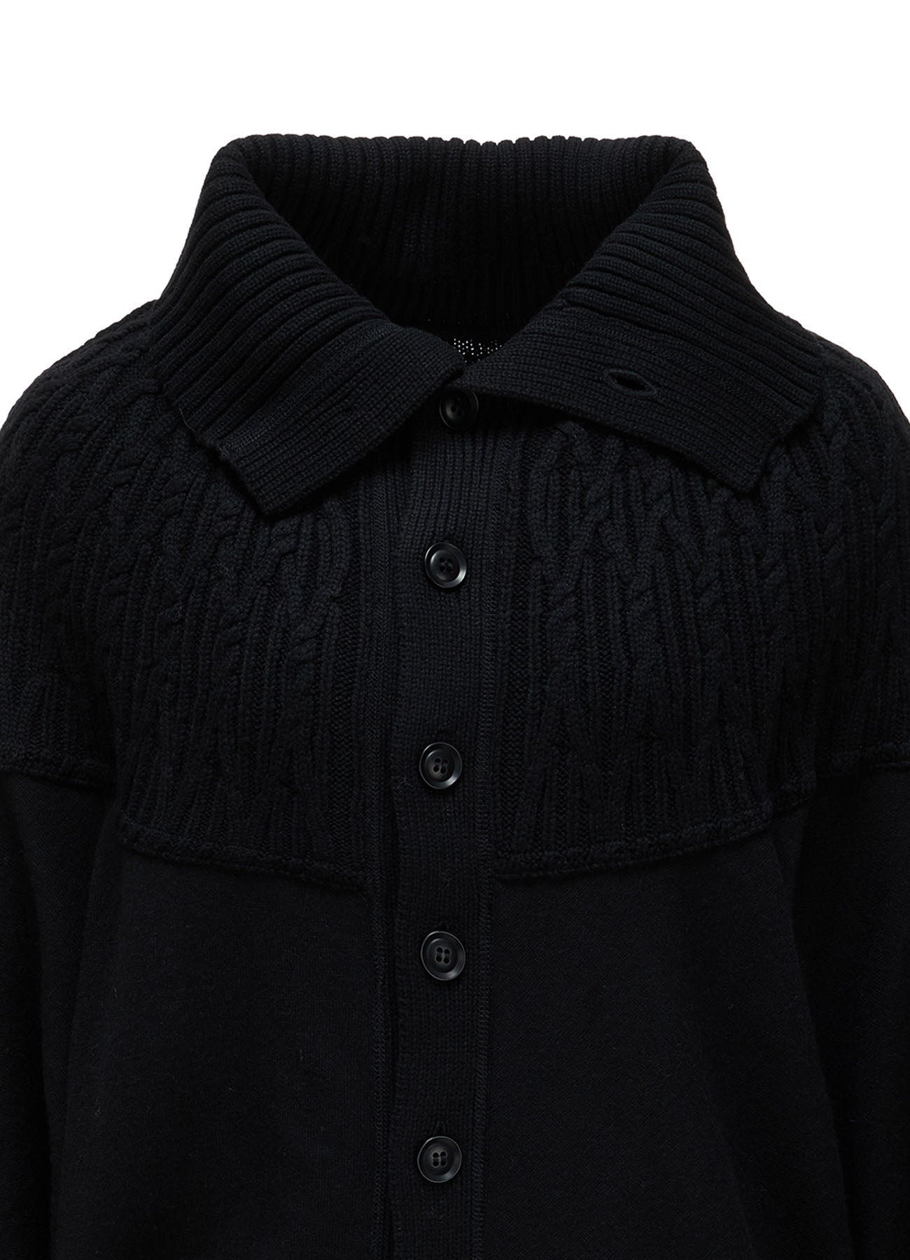 ROUND YOKE ARRANGED CARDIGAN – THE SHOP YOHJI YAMAMOTO