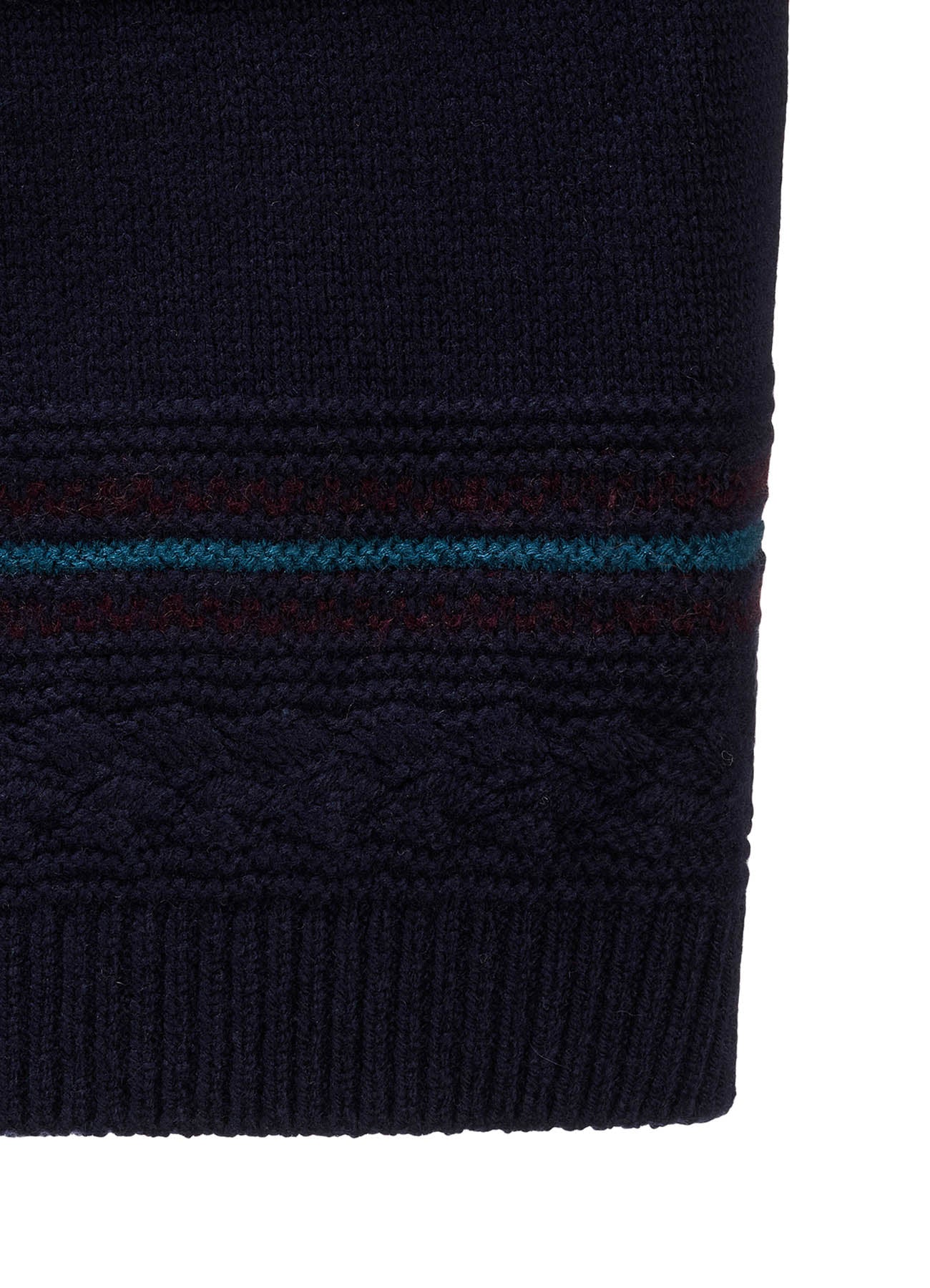 TYROLEAN JACQUARD HENLEY NECK PULLOVER – THE SHOP YOHJI YAMAMOTO