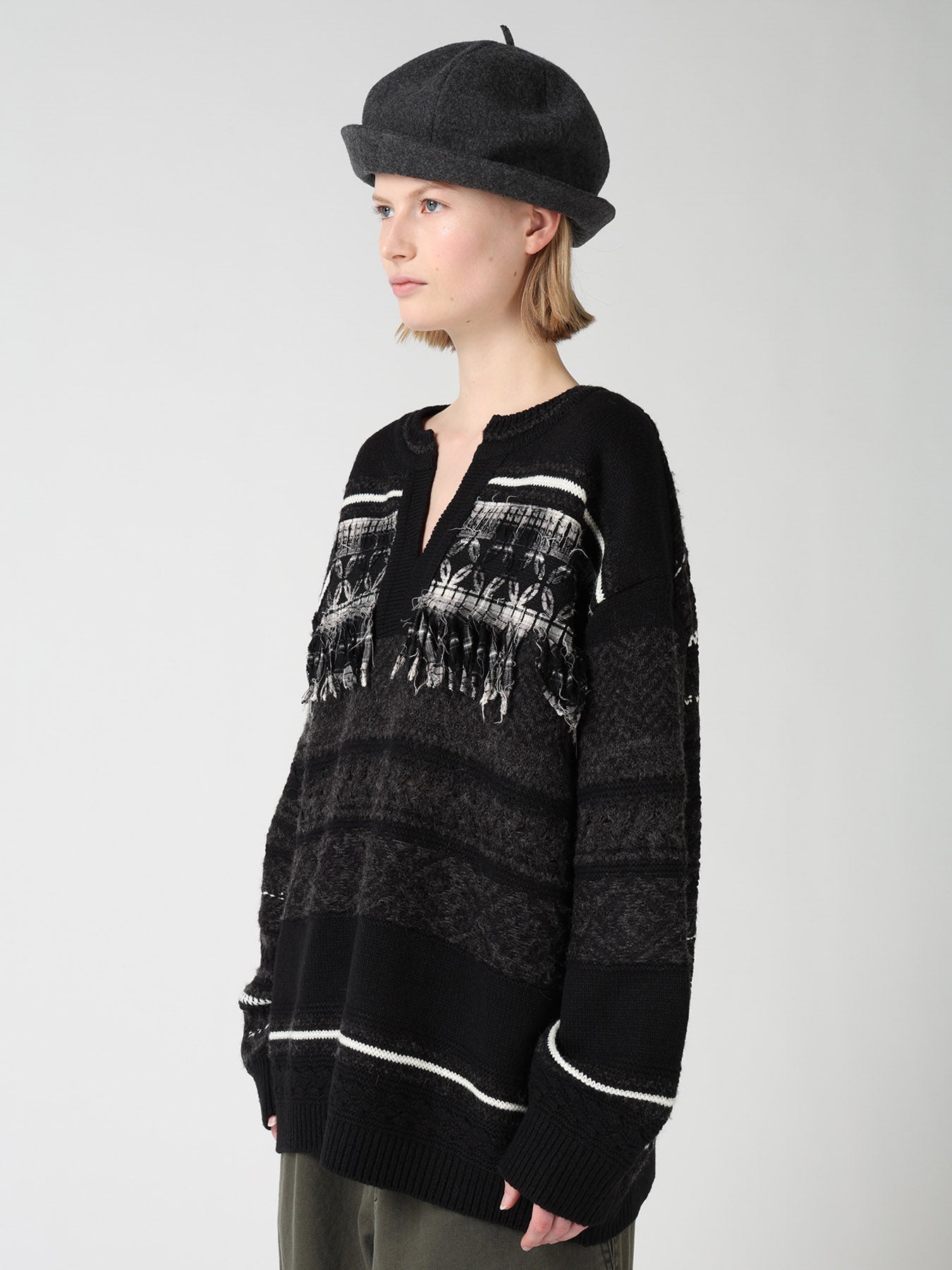 トップス 2024 YANTOR 0 Count Khadi Pullover Zero Count Khadi