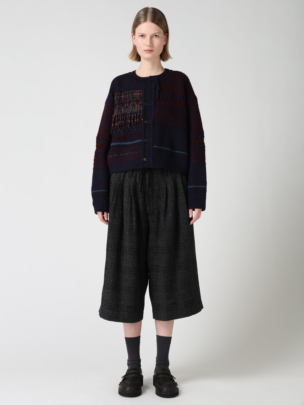 TYROLEAN JACQUARD CARDIGAN