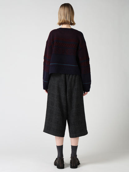 TYROLEAN JACQUARD CARDIGAN