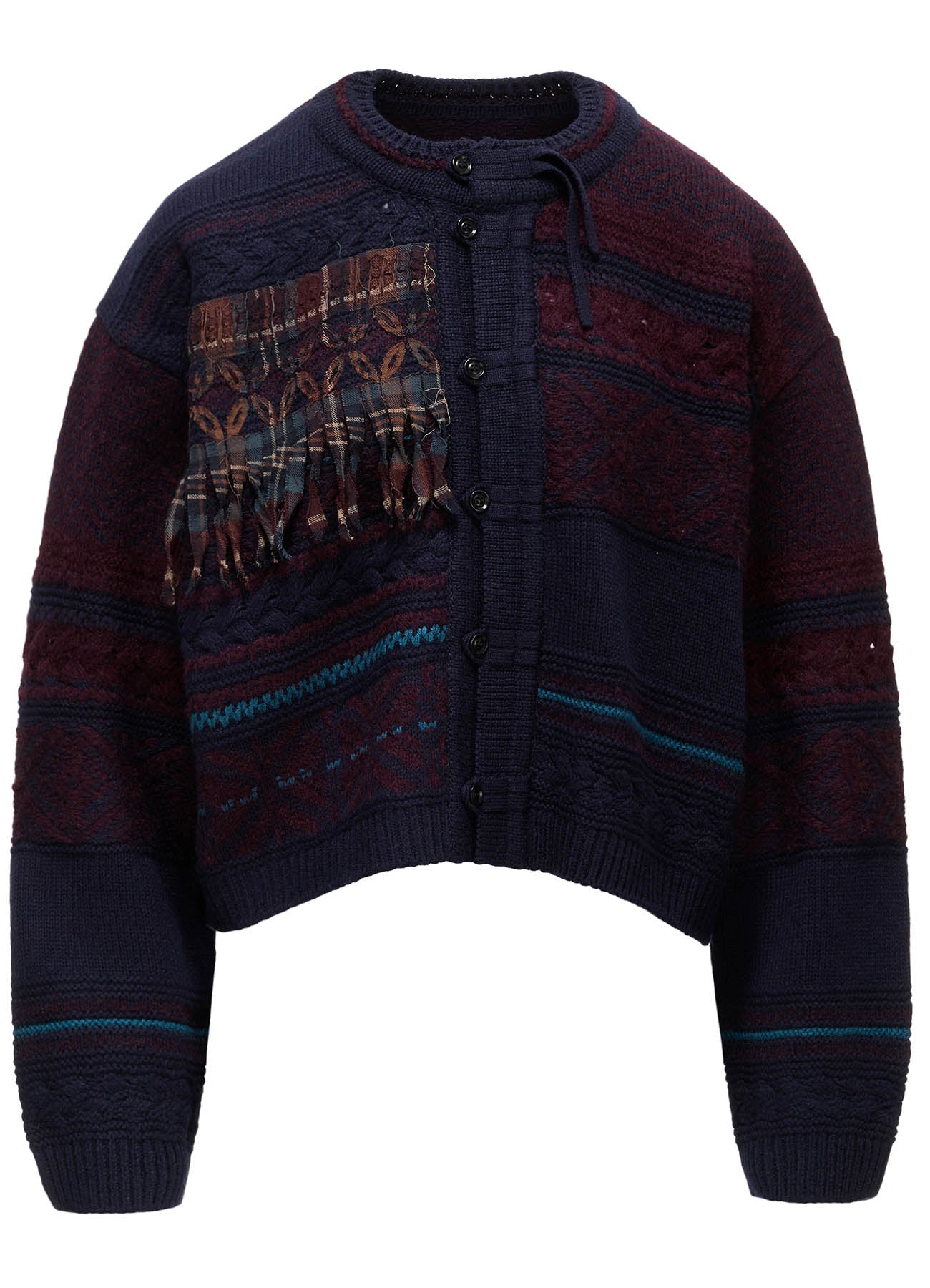 TYROLEAN JACQUARD CARDIGAN – THE SHOP YOHJI YAMAMOTO