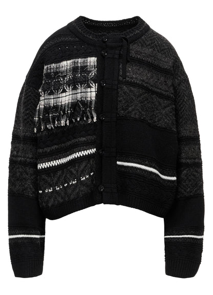 TYROLEAN JACQUARD CARDIGAN