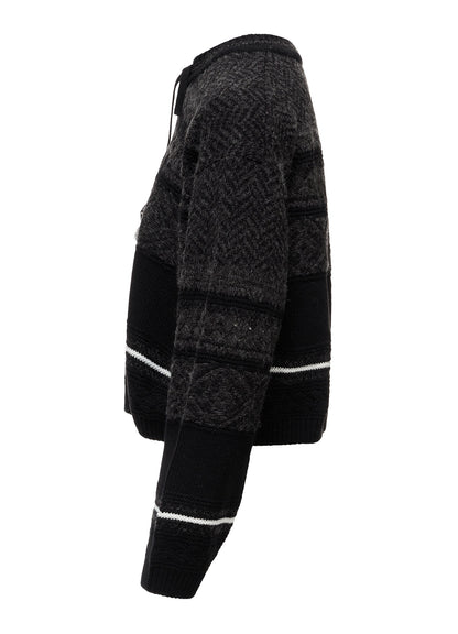 TYROLEAN JACQUARD CARDIGAN