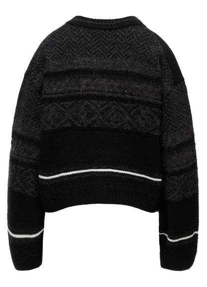 TYROLEAN JACQUARD CARDIGAN