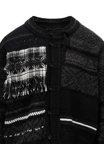 TYROLEAN JACQUARD CARDIGAN