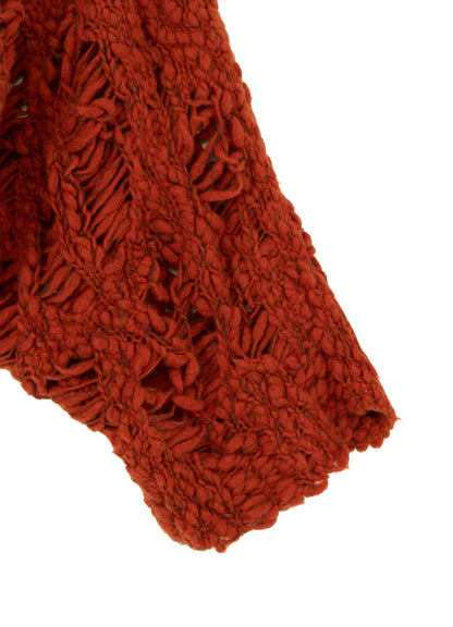 SUPER CHUNKY DISTORTED SLUB CROPPED PULLOVER