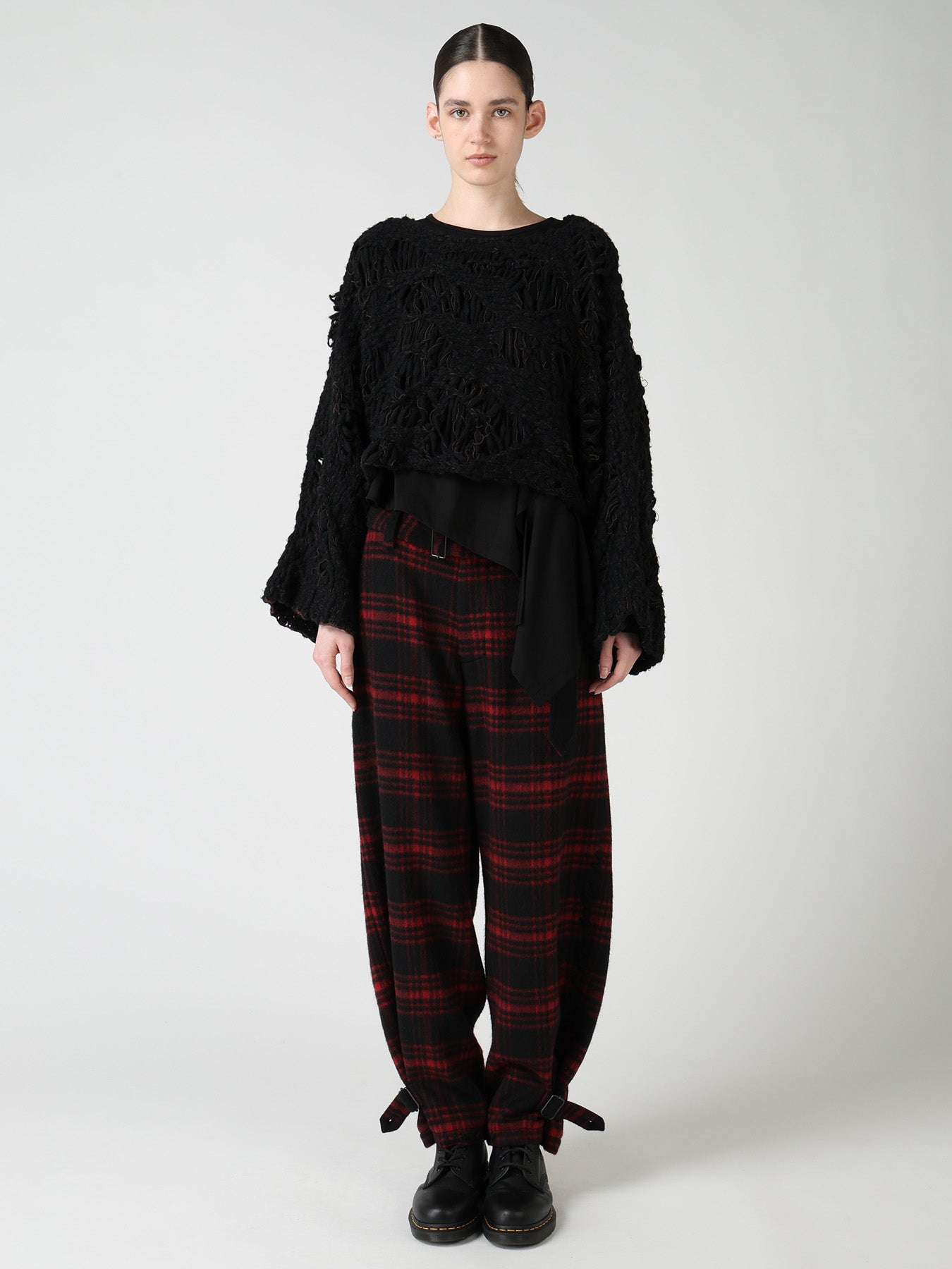 SUPER CHUNKY DISTORTED SLUB CROPPED PULLOVER – THE SHOP YOHJI YAMAMOTO