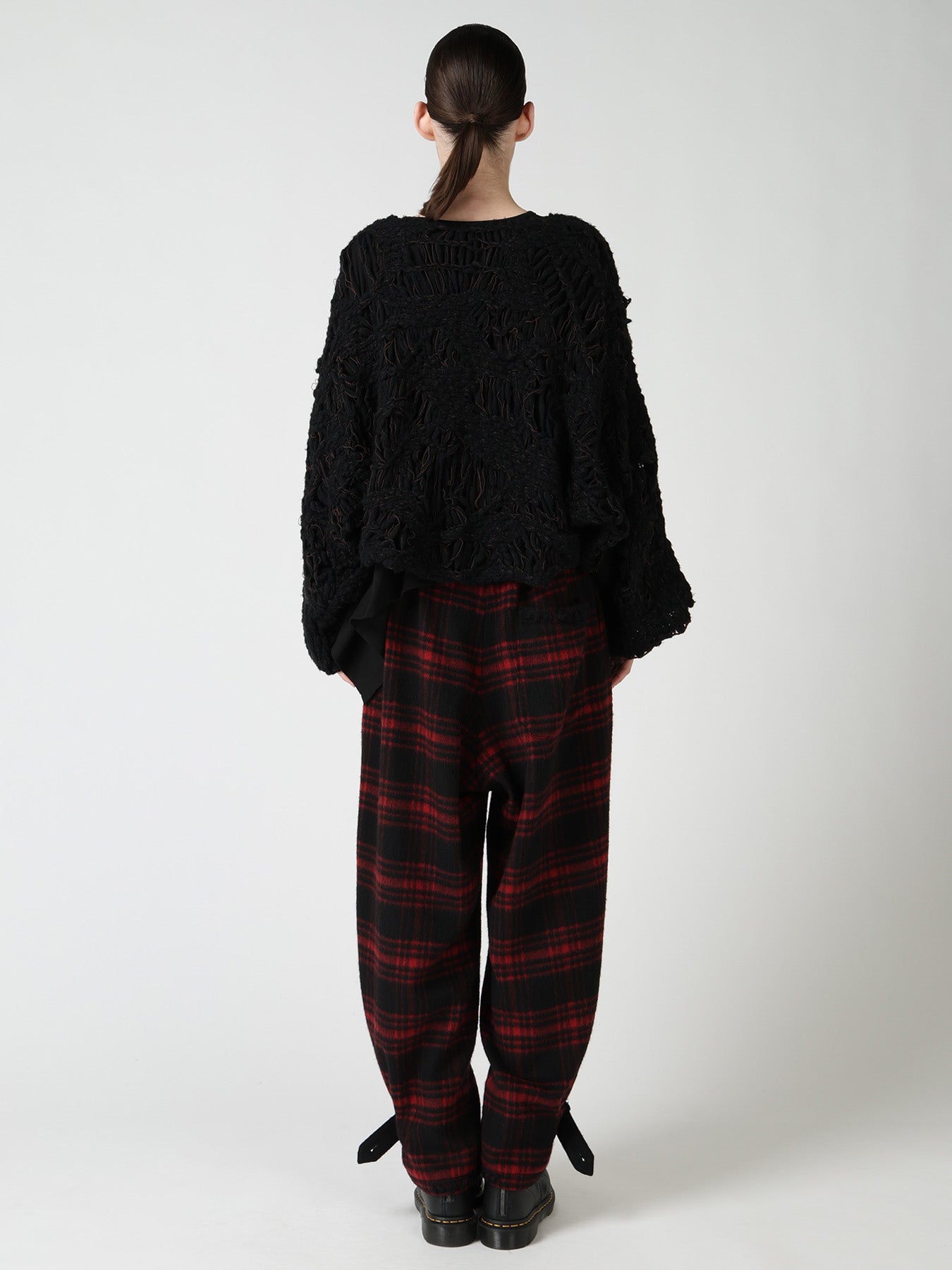 SUPER CHUNKY DISTORTED SLUB CROPPED PULLOVER