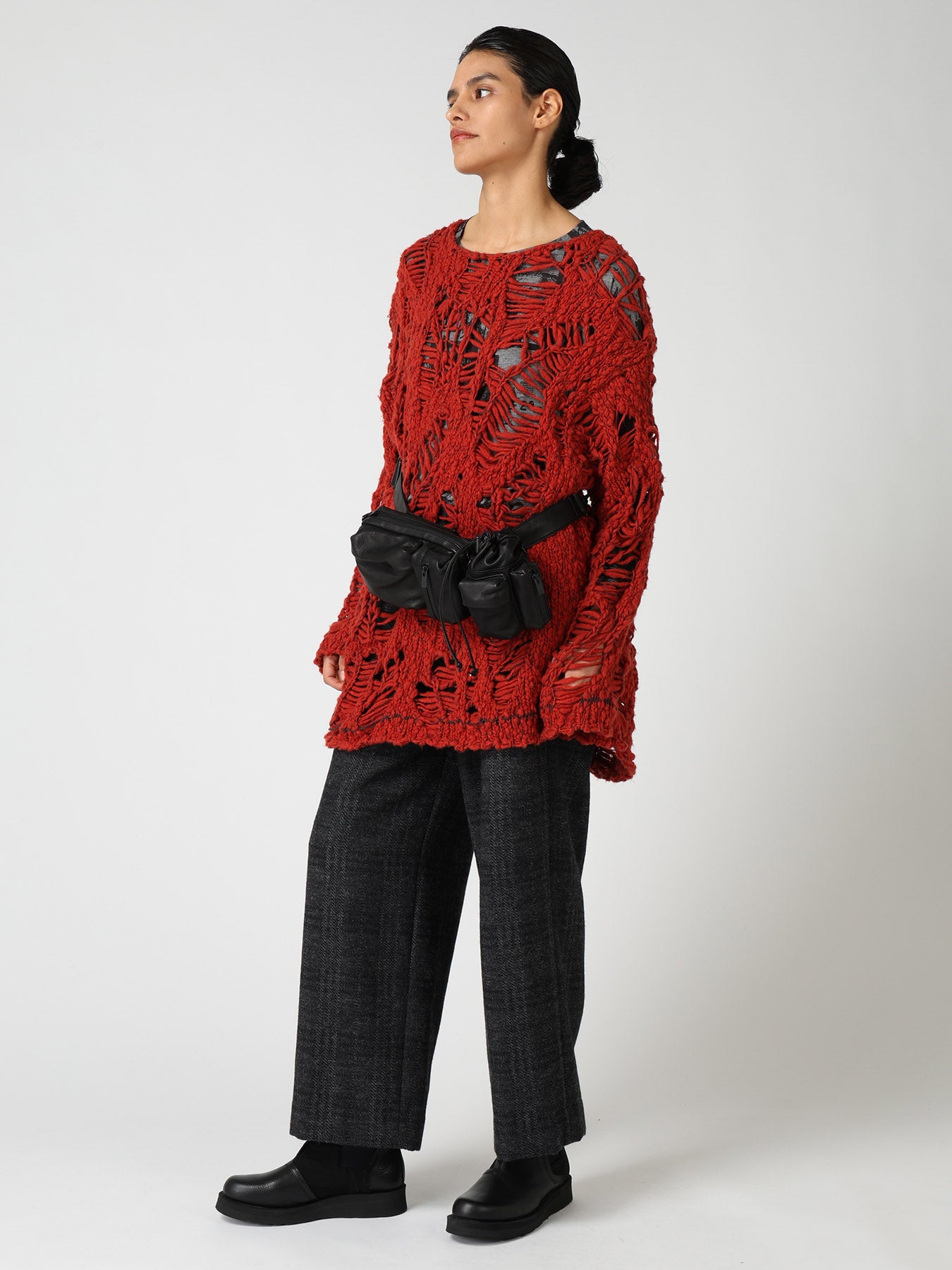SUPER CHUNKY DISTORTED SLUB PULLOVER – THE SHOP YOHJI YAMAMOTO