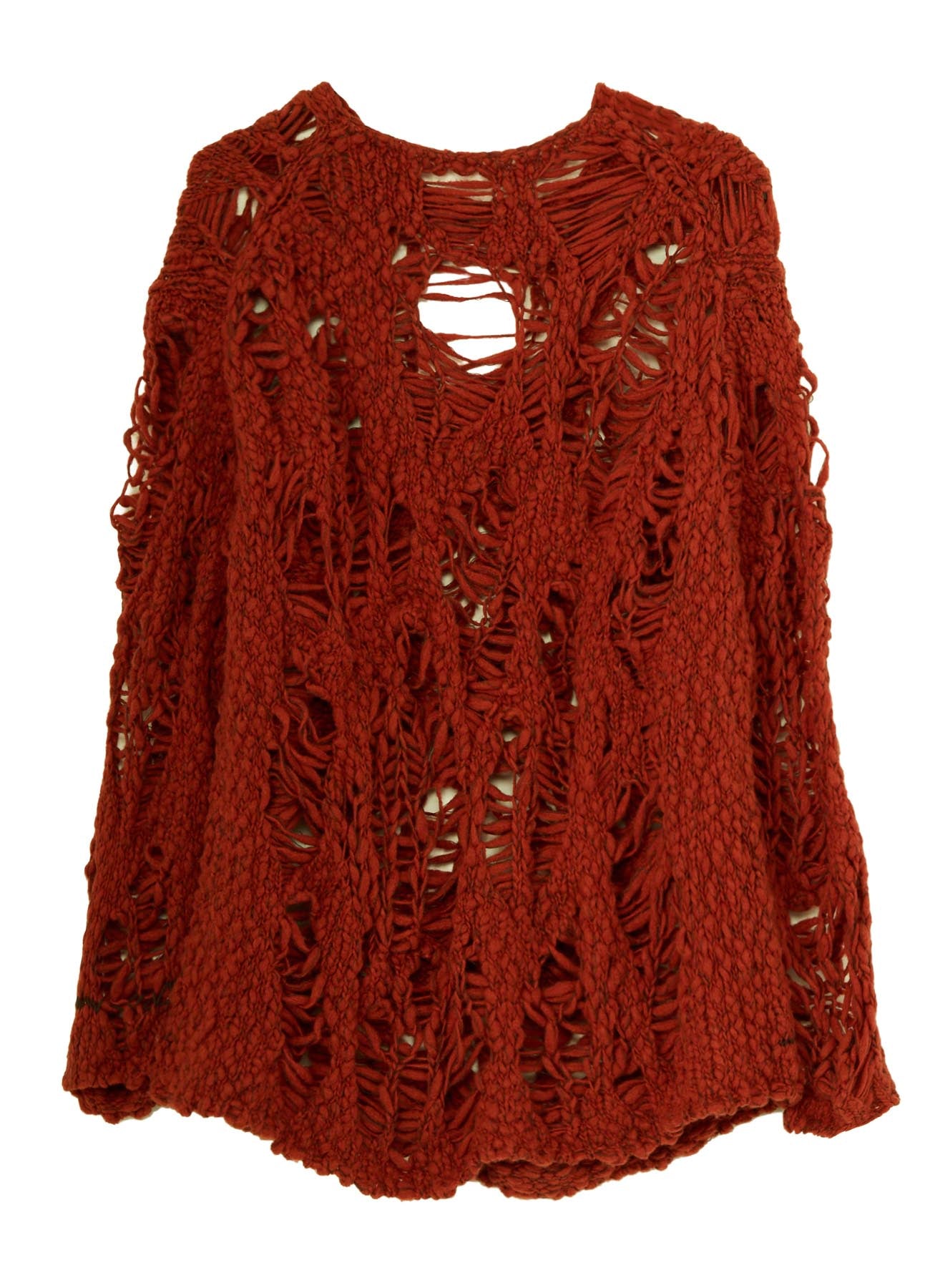 SUPER CHUNKY DISTORTED SLUB PULLOVER – THE SHOP YOHJI YAMAMOTO