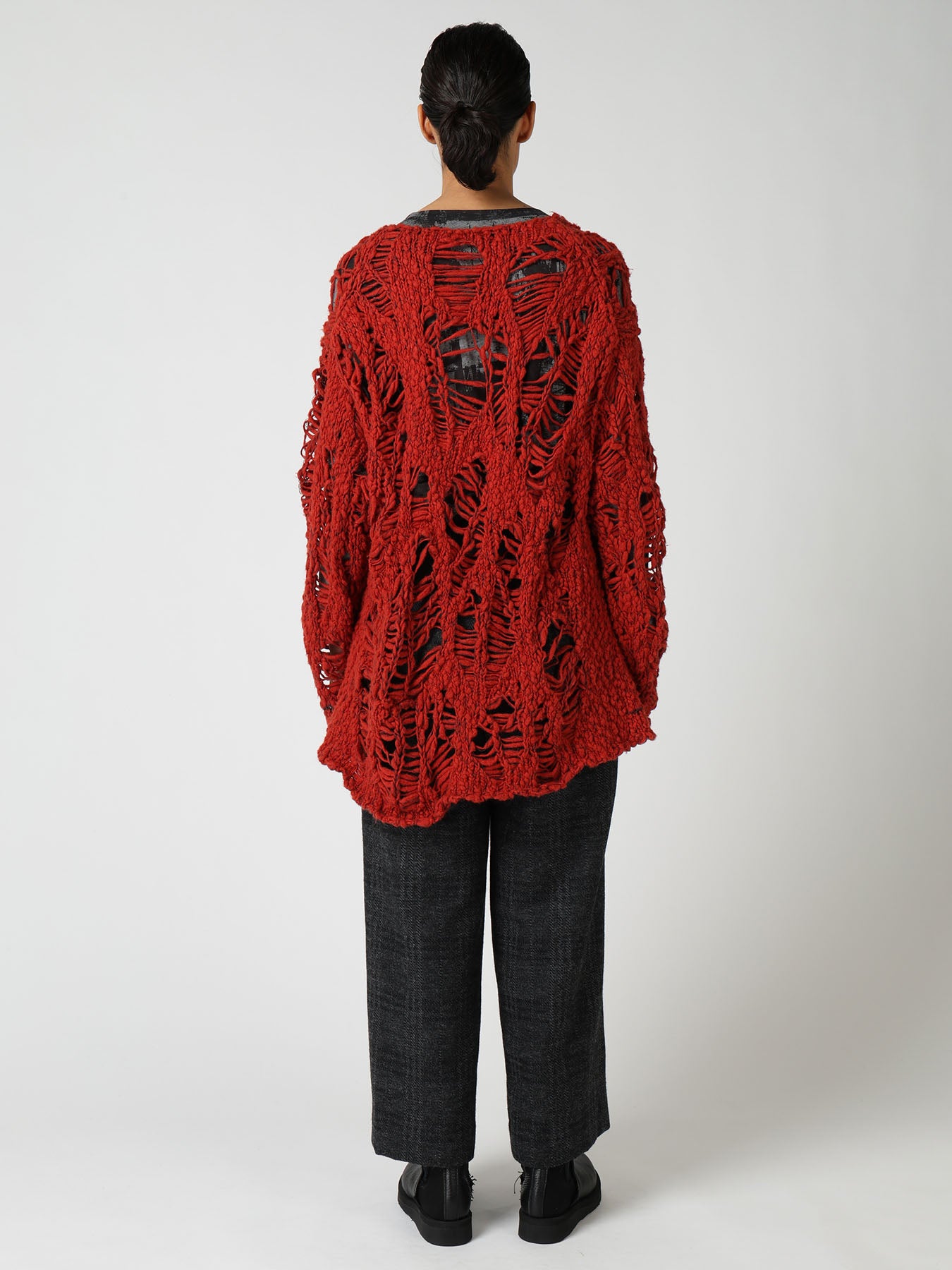 SUPER CHUNKY DISTORTED SLUB PULLOVER – THE SHOP YOHJI YAMAMOTO