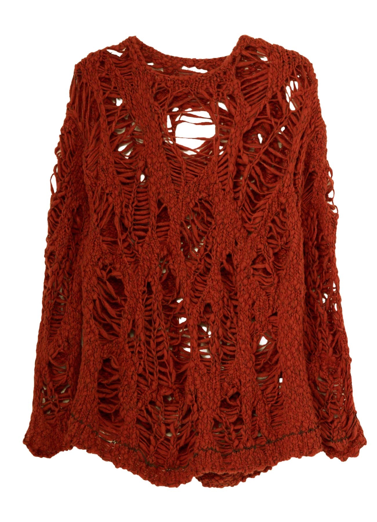 SUPER CHUNKY DISTORTED SLUB PULLOVER – THE SHOP YOHJI YAMAMOTO
