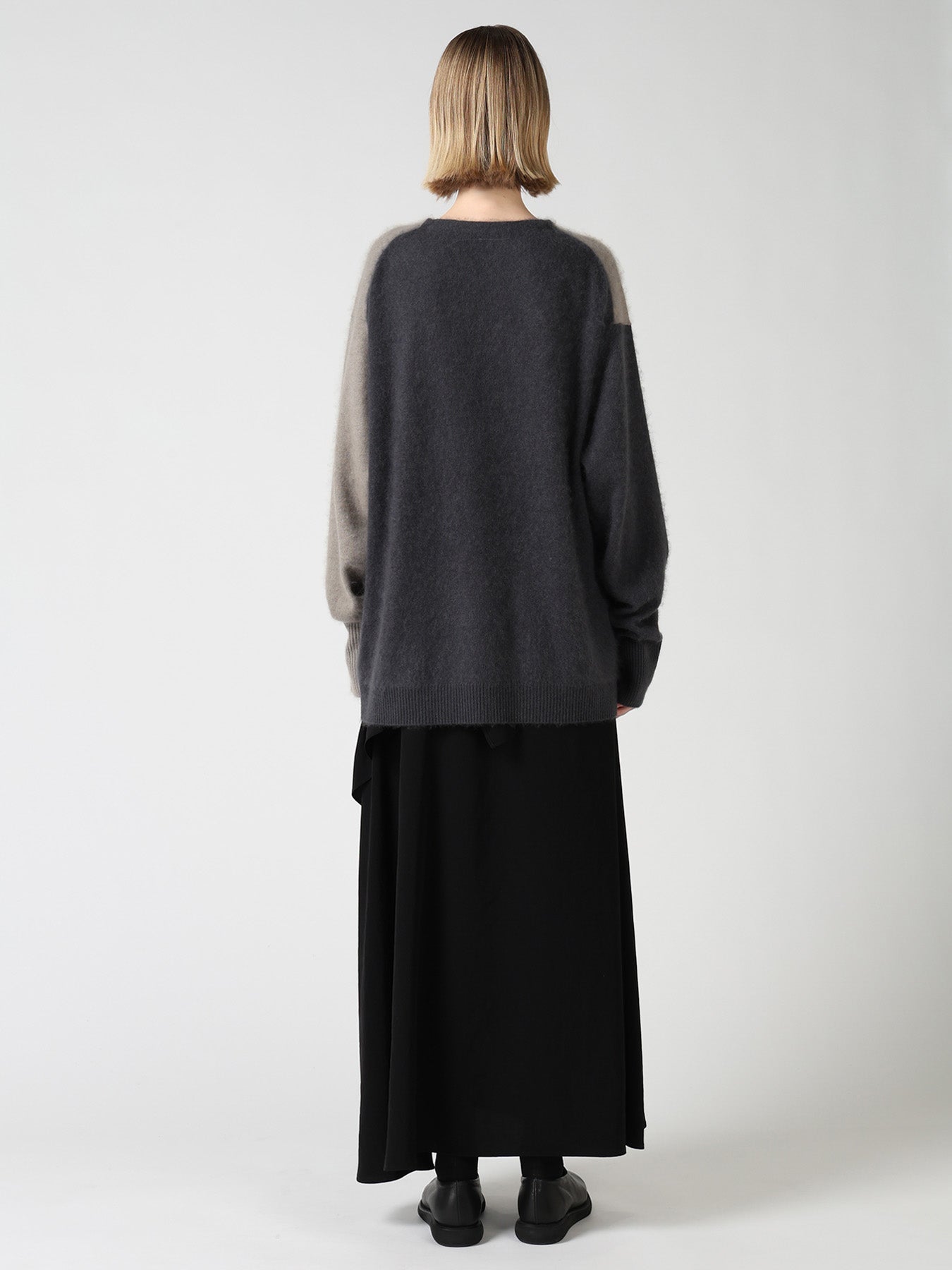 CASHMERE COLOR BLOCKING PULLOVER – THE SHOP YOHJI YAMAMOTO