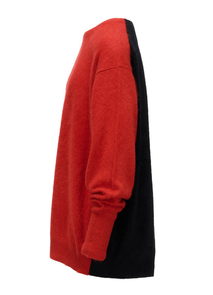 CASHMERE COLOR BLOCKING PULLOVER