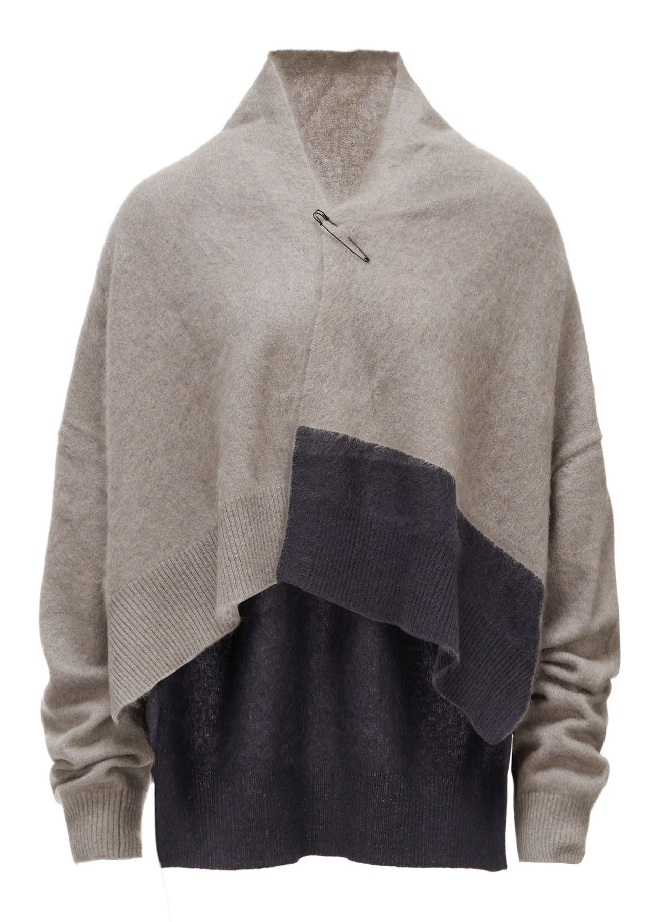CASHMERE COLOR BLOCKING GOWN – THE SHOP YOHJI YAMAMOTO