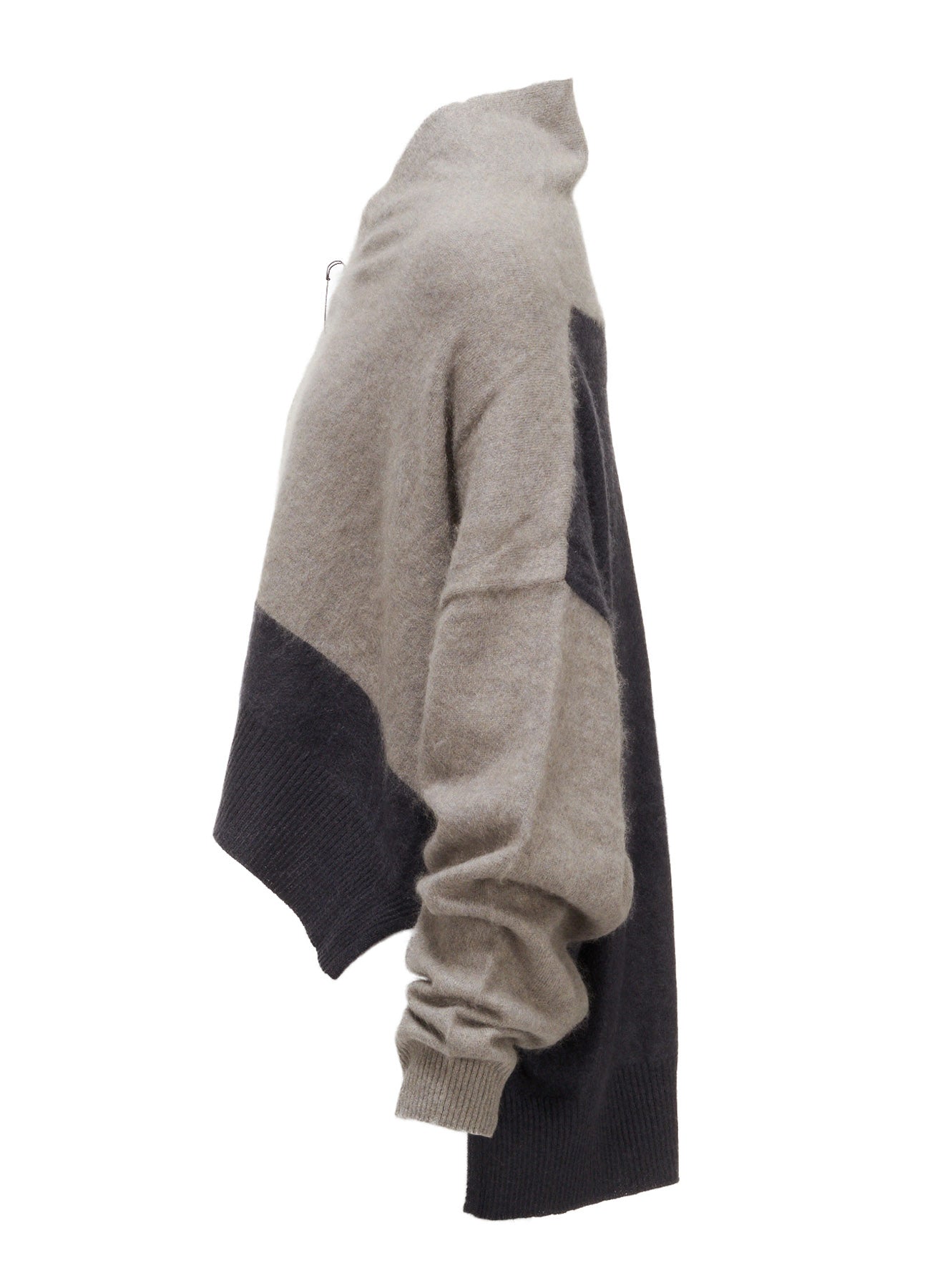 CASHMERE COLOR BLOCKING GOWN – THE SHOP YOHJI YAMAMOTO