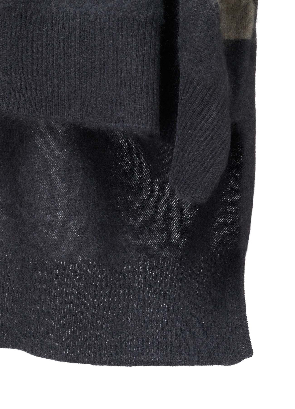 CASHMERE COLOR BLOCKING GOWN