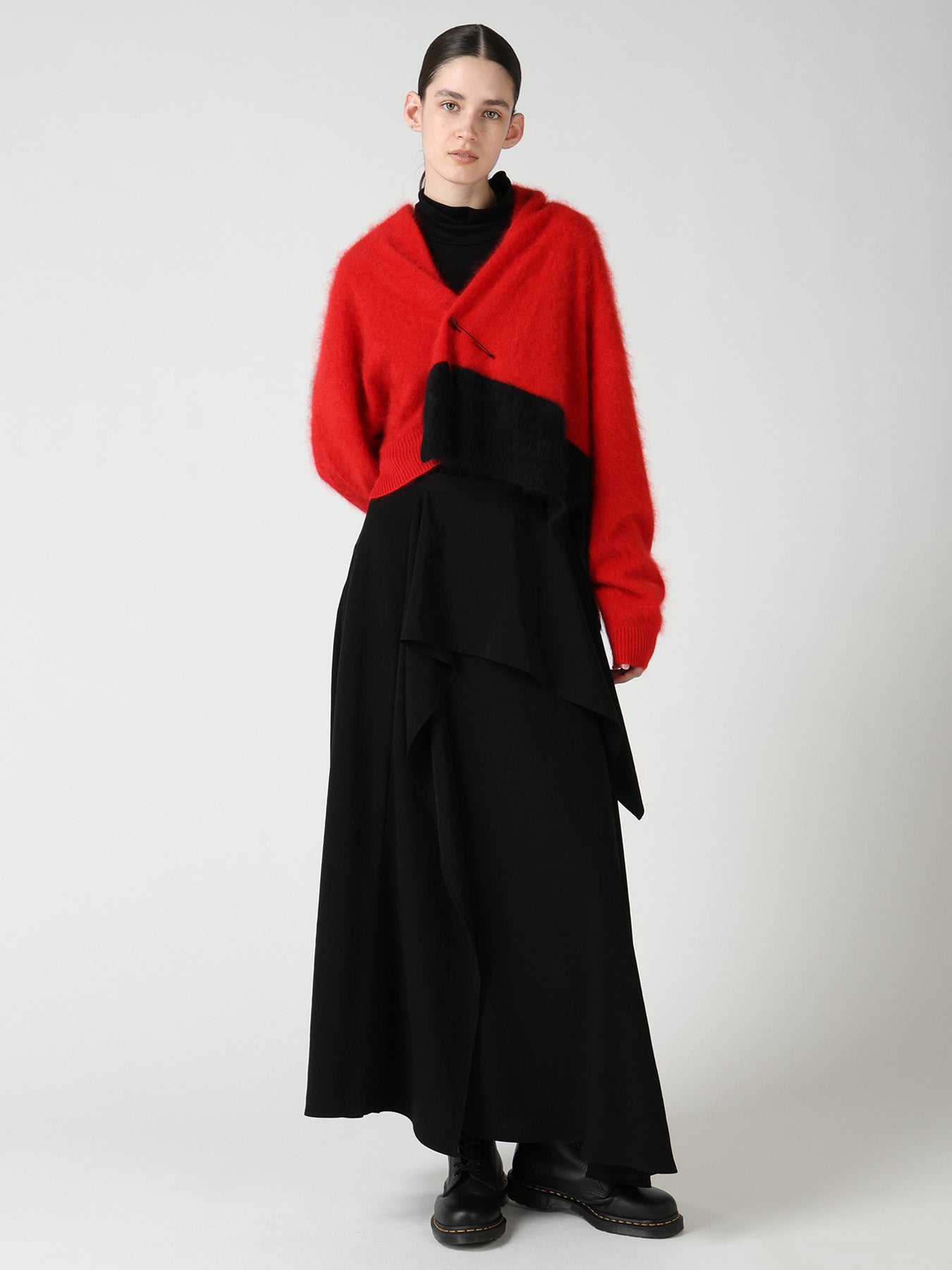CASHMERE COLOR BLOCKING GOWN – THE SHOP YOHJI YAMAMOTO