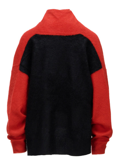 CASHMERE COLOR BLOCKING GOWN