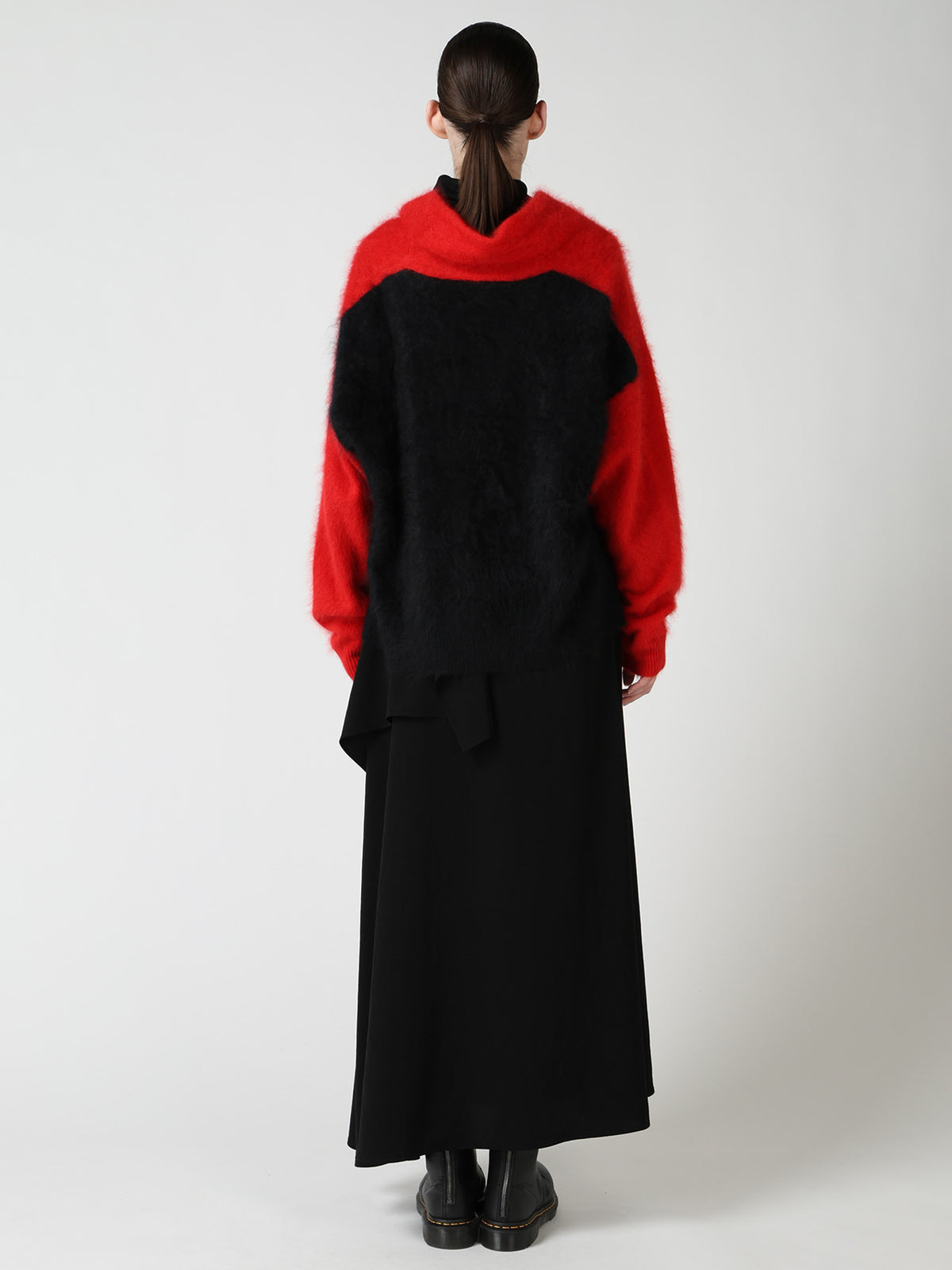 CASHMERE COLOR BLOCKING GOWN