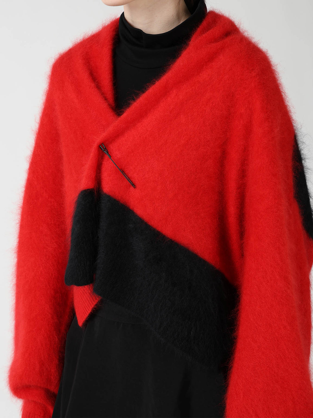 CASHMERE COLOR BLOCKING GOWN