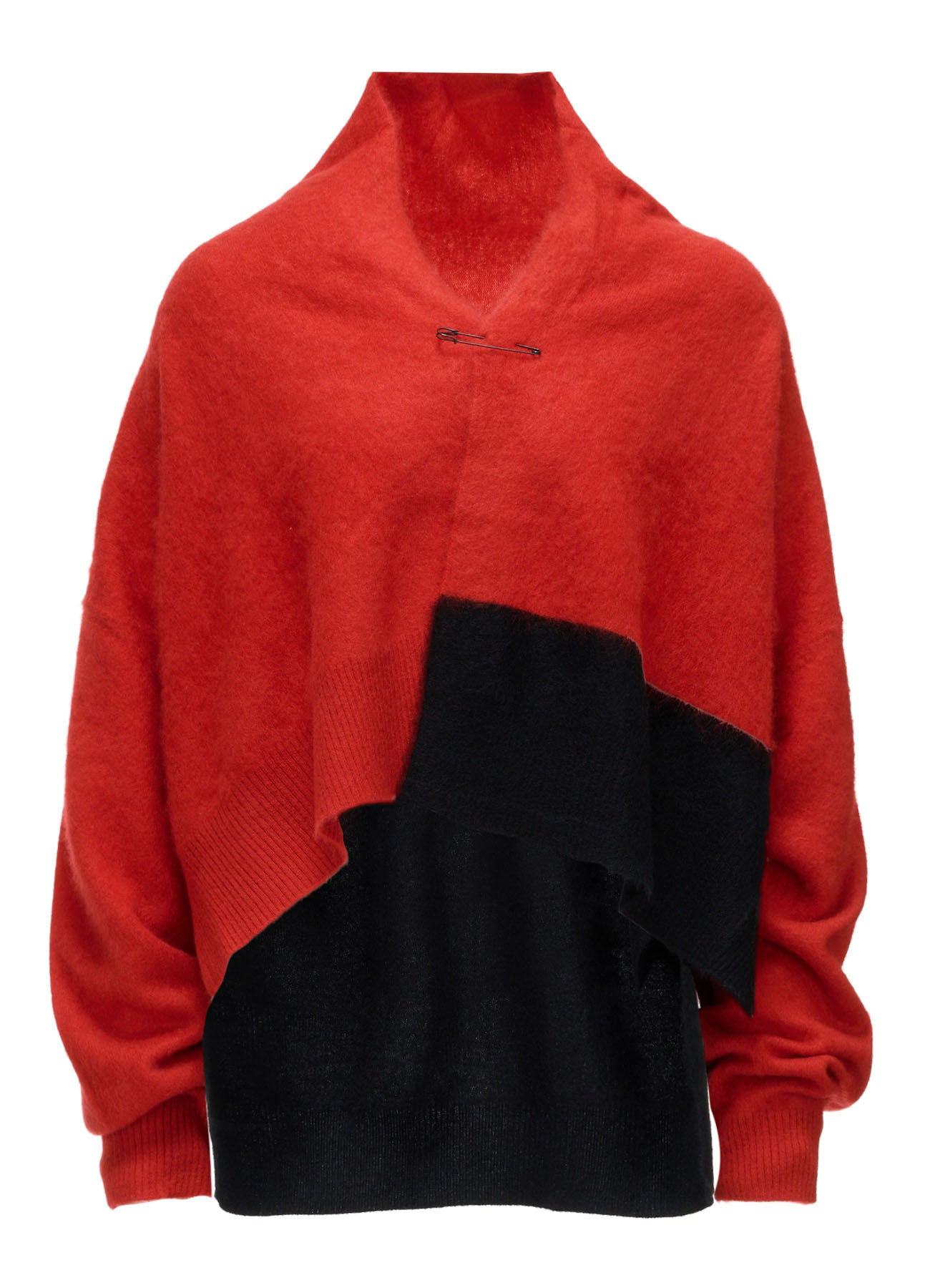 CASHMERE COLOR BLOCKING GOWN – THE SHOP YOHJI YAMAMOTO