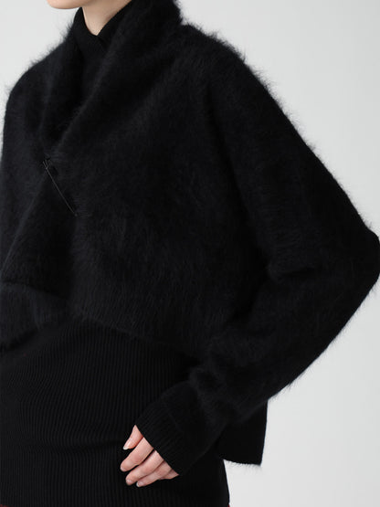 CASHMERE COLOR BLOCKING GOWN