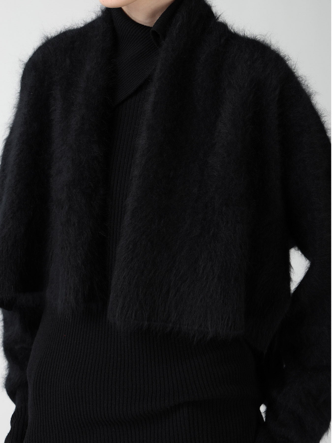 CASHMERE COLOR BLOCKING GOWN