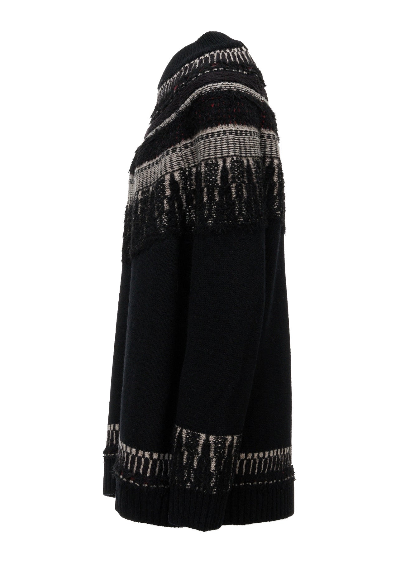 MULTI-MATERIAL NORDIC PULLOVER – THE SHOP YOHJI YAMAMOTO