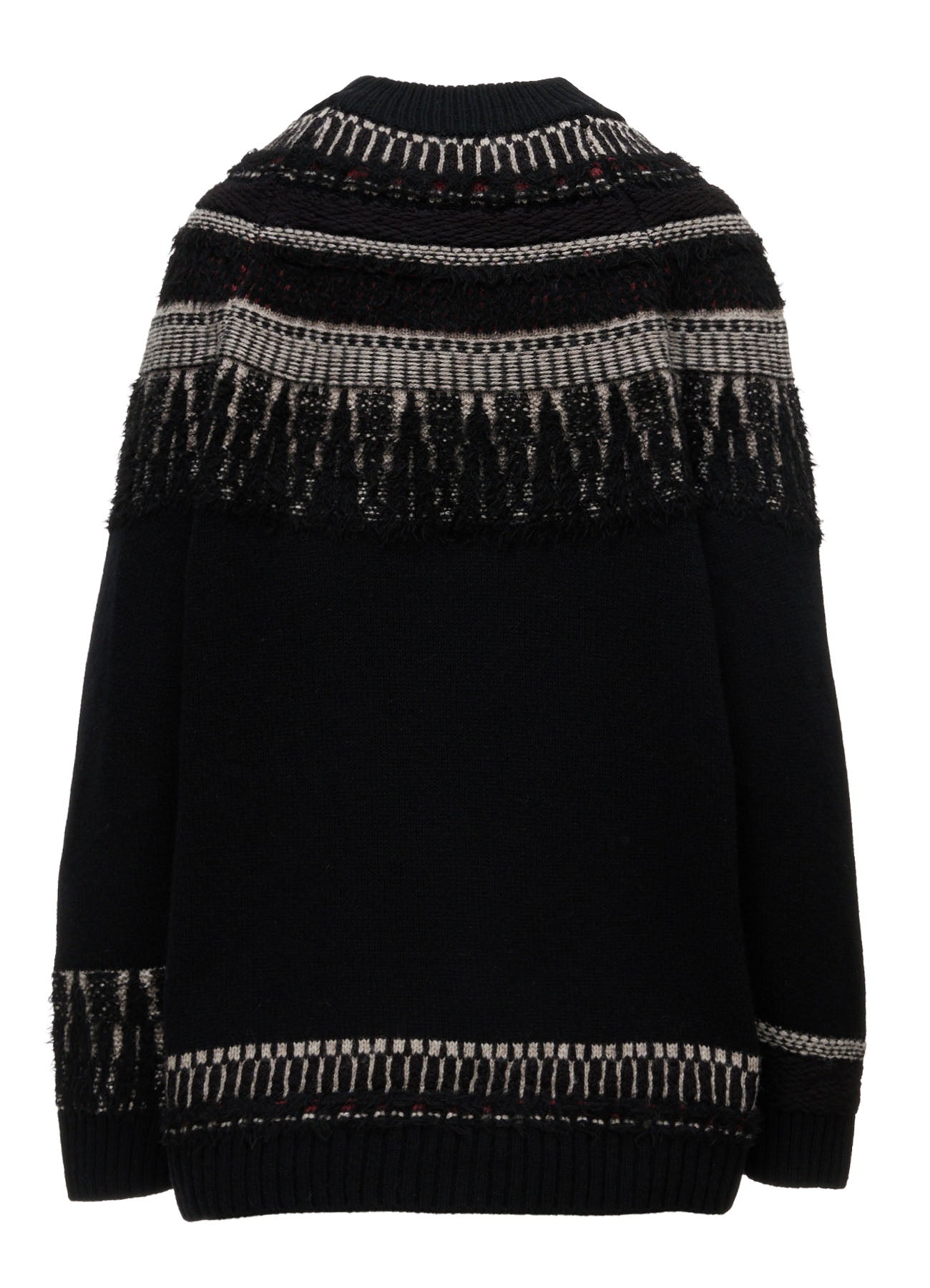MULTI-MATERIAL NORDIC PULLOVER – THE SHOP YOHJI YAMAMOTO