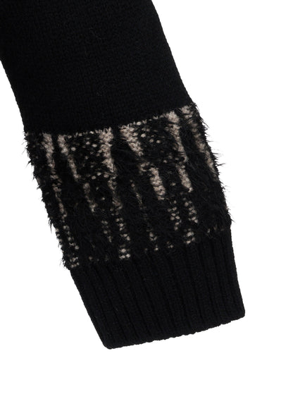 MULTI-MATERIAL NORDIC PULLOVER