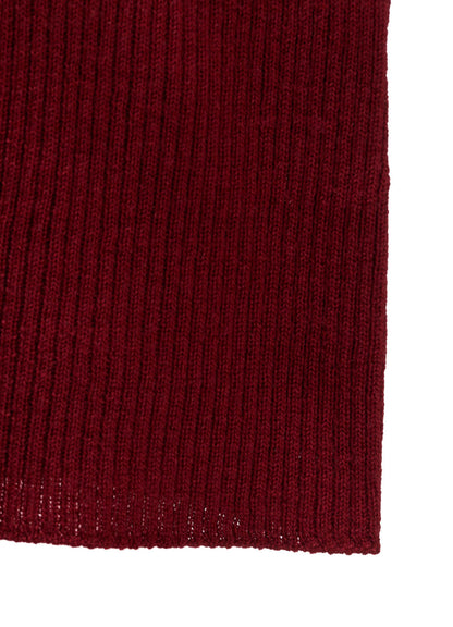 WOOL RIB 3-WAY BUTTON-UP HIGH NECK PULLOVER