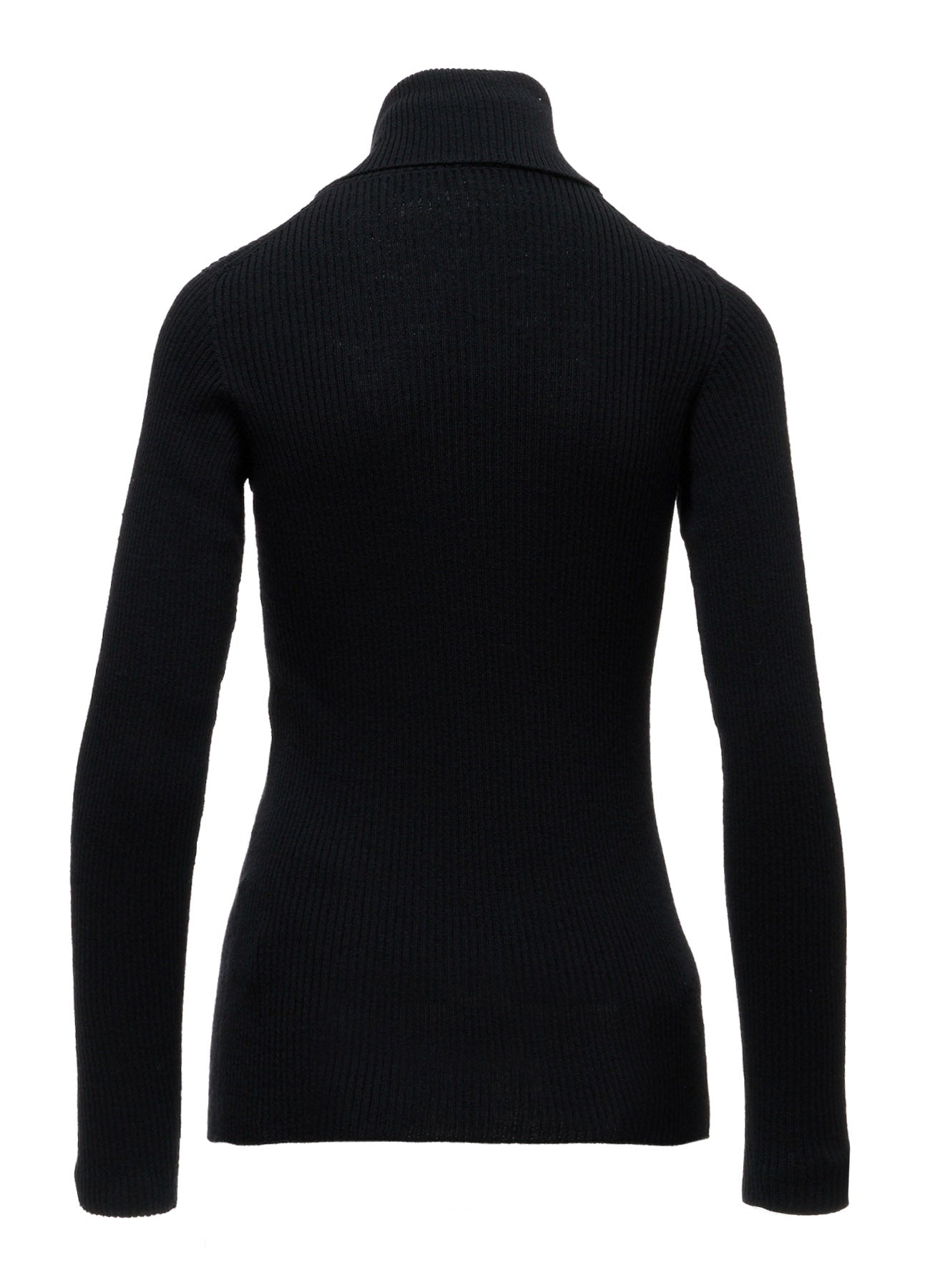 WOOL RIB 3-WAY BUTTON-UP HIGH NECK PULLOVER – THE SHOP YOHJI YAMAMOTO