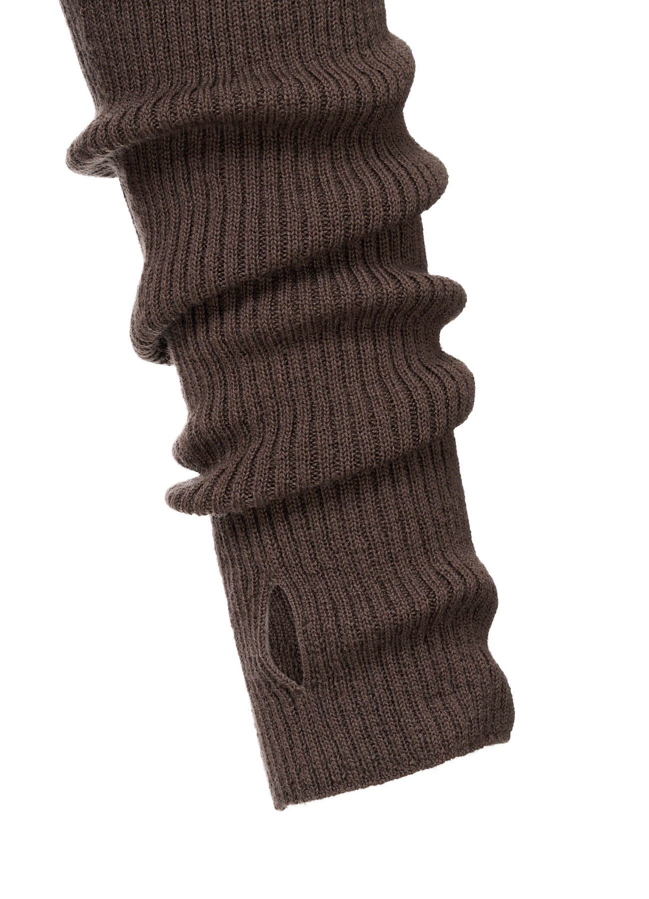 WOOL RIB BACK SHORT CARDIGAN