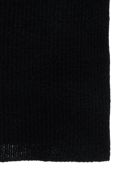 WOOL RIB BACK SHORT CARDIGAN