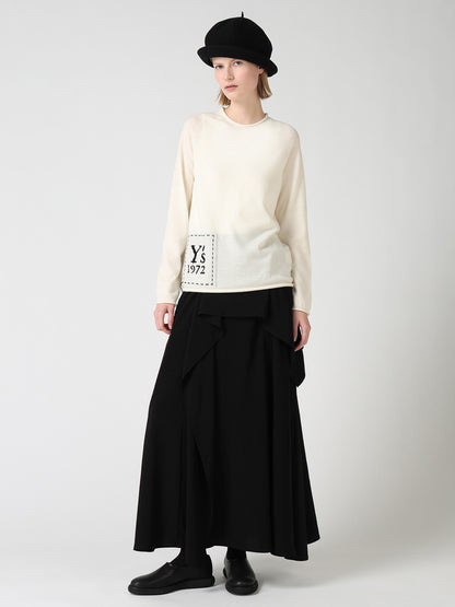 WOOL INTARSIA Y's LOGO PULLOVER