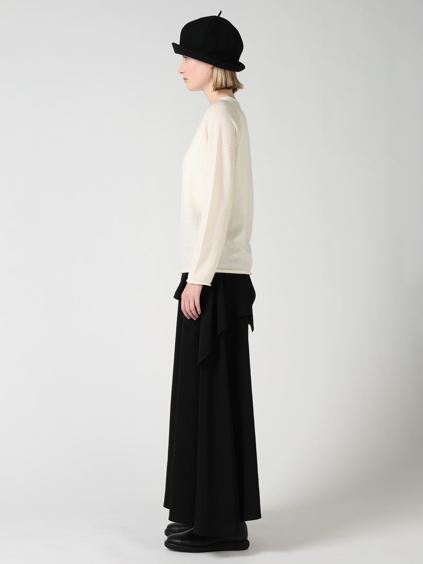 WOOL INTARSIA Y's LOGO PULLOVER