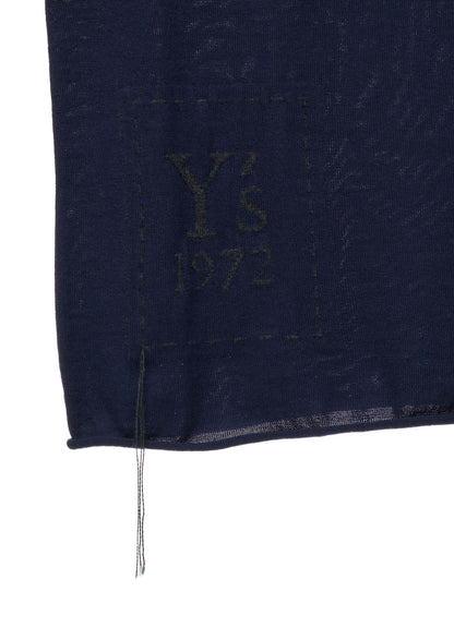 WOOL INTARSIA Y's LOGO PULLOVER