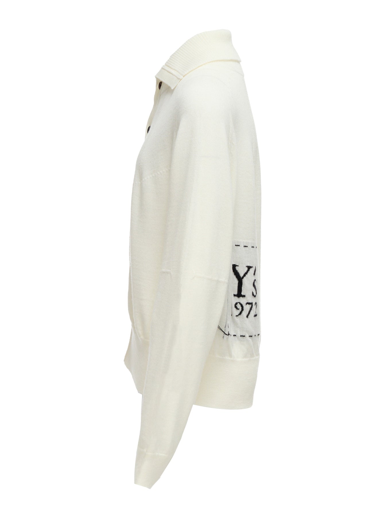 WOOL INTARSIA Y's LOGO CARDIGAN