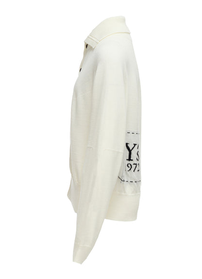 WOOL INTARSIA Y's LOGO CARDIGAN
