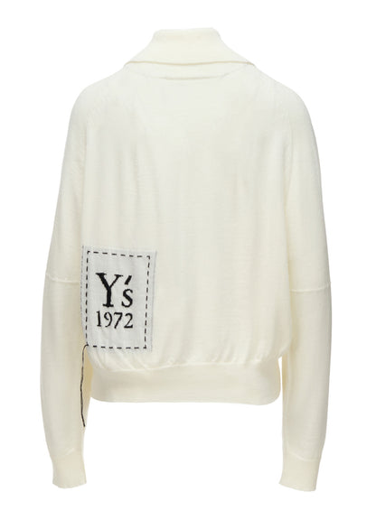 WOOL INTARSIA Y's LOGO CARDIGAN