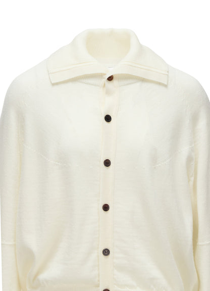 WOOL INTARSIA Y's LOGO CARDIGAN