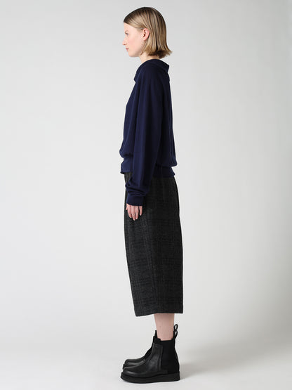 WOOL INTARSIA Y's LOGO CARDIGAN