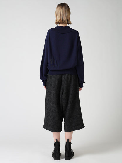 WOOL INTARSIA Y's LOGO CARDIGAN