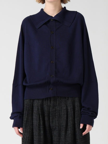 WOOL INTARSIA Y's LOGO CARDIGAN