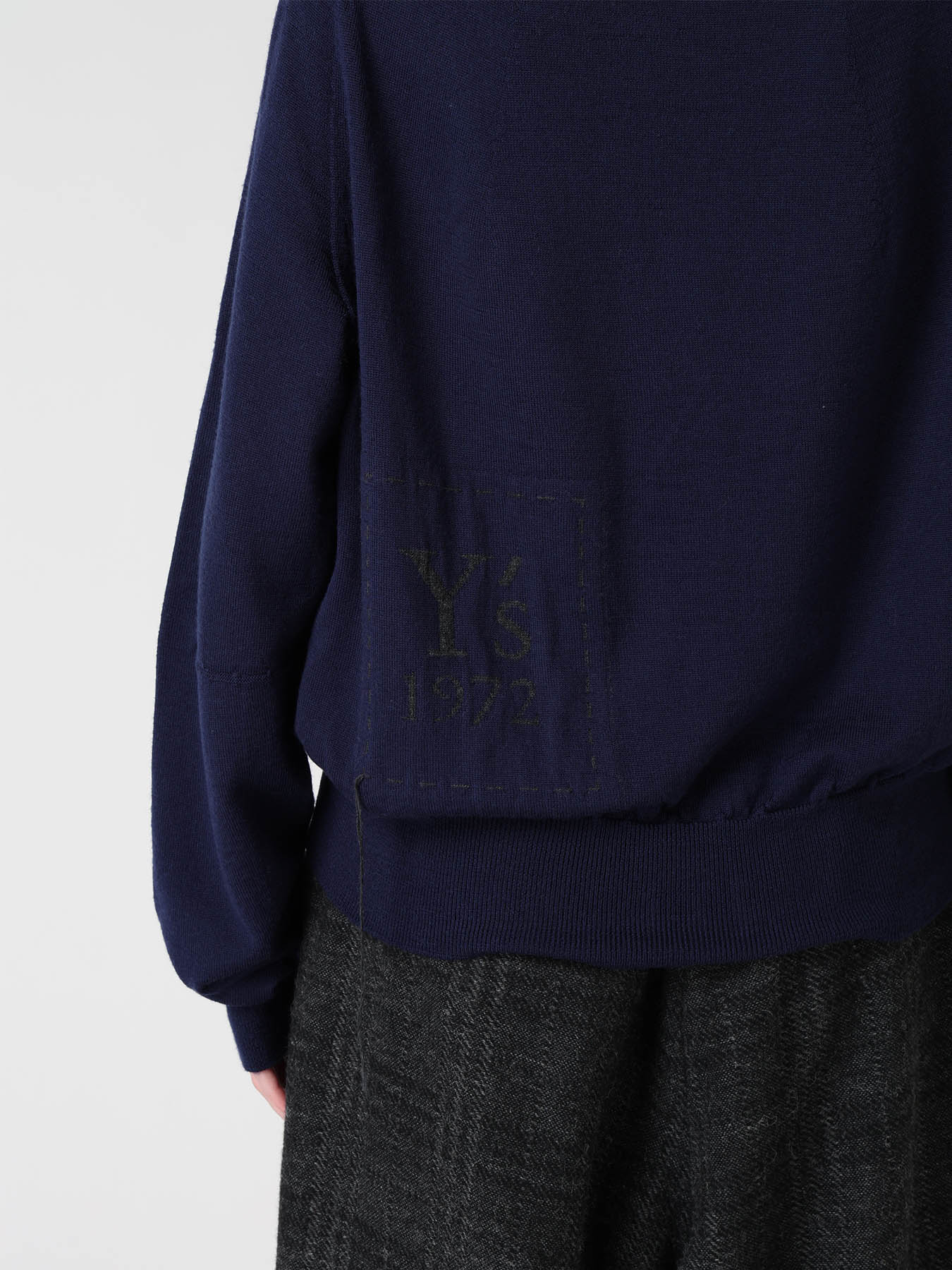 WOOL INTARSIA Y's LOGO CARDIGAN