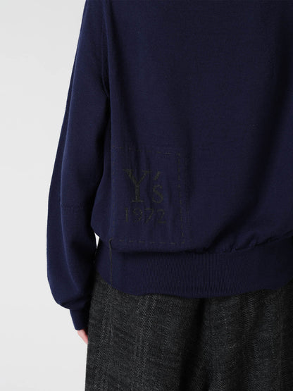 WOOL INTARSIA Y's LOGO CARDIGAN
